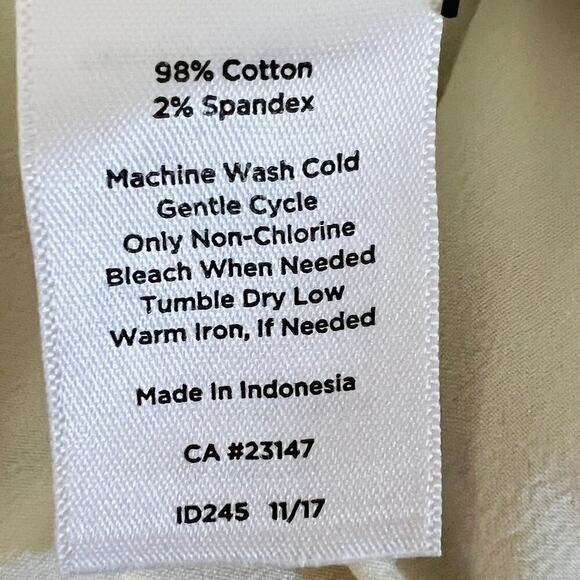 Talbots Skirt Coastal Preppy Blue Green Botanical Floral Print Resort Size 10 - Picture 9 of 10